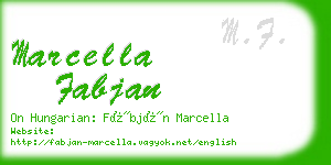 marcella fabjan business card